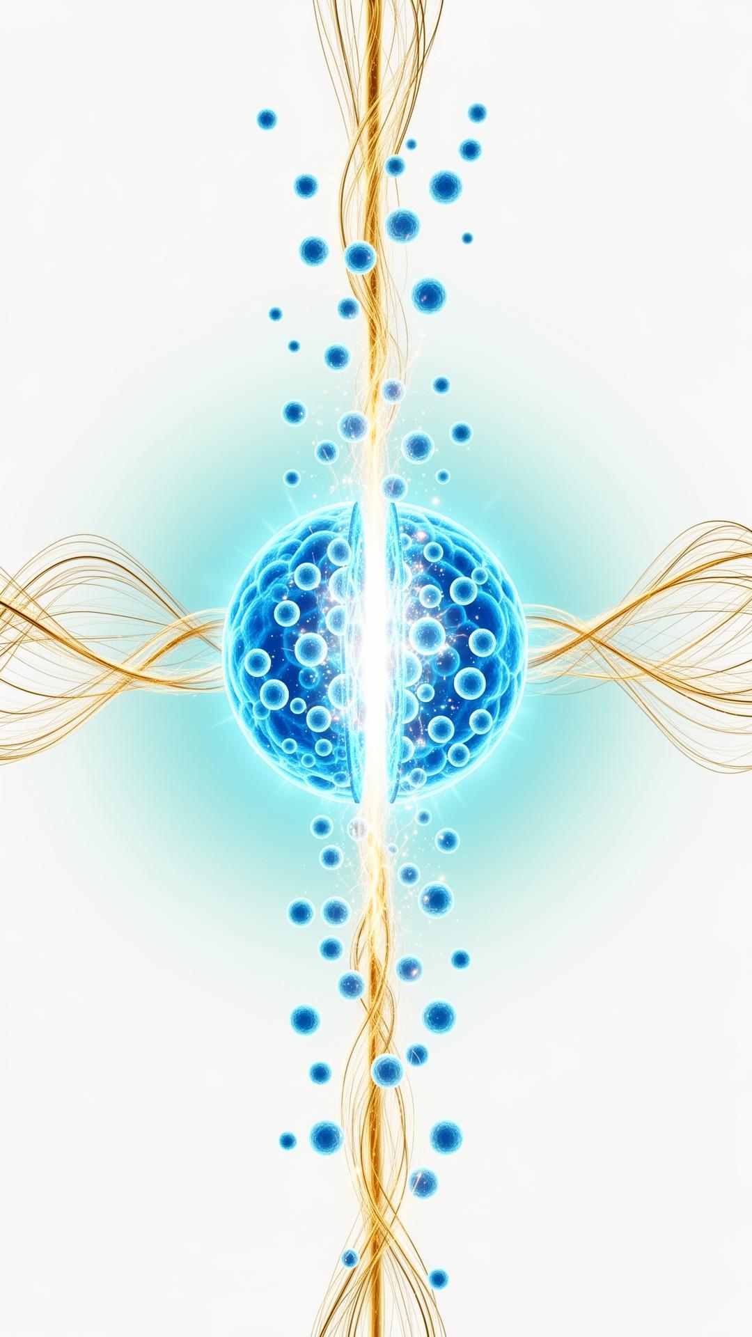 Stem cell activation with golden energy waves